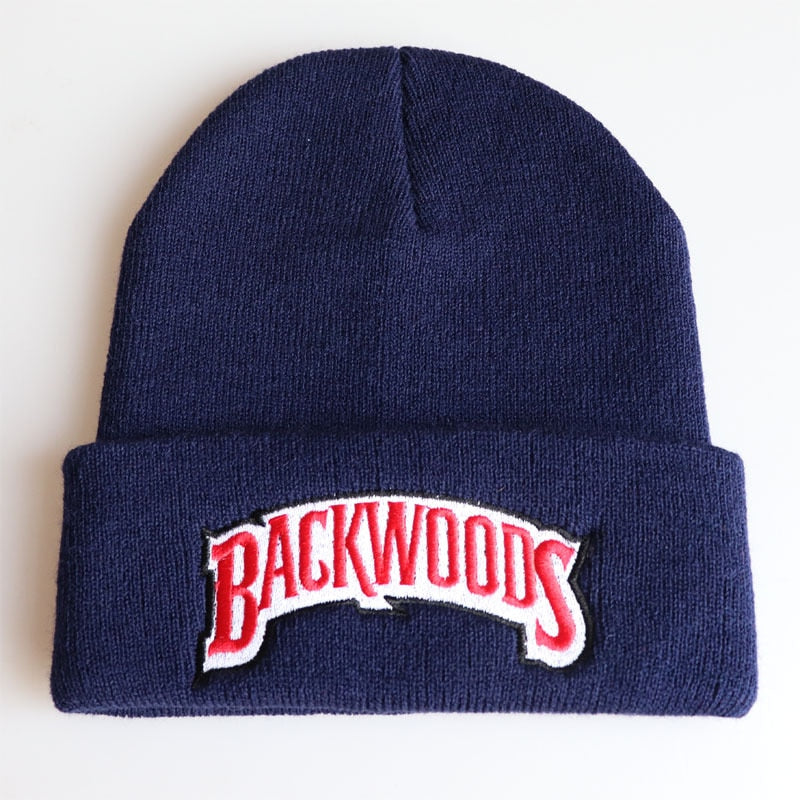 Hip-hop embroidered lettering Cap Men Women backwoods Knitted Wool Hat BACKWOODS embroidered knitted Caps with a hood Caps