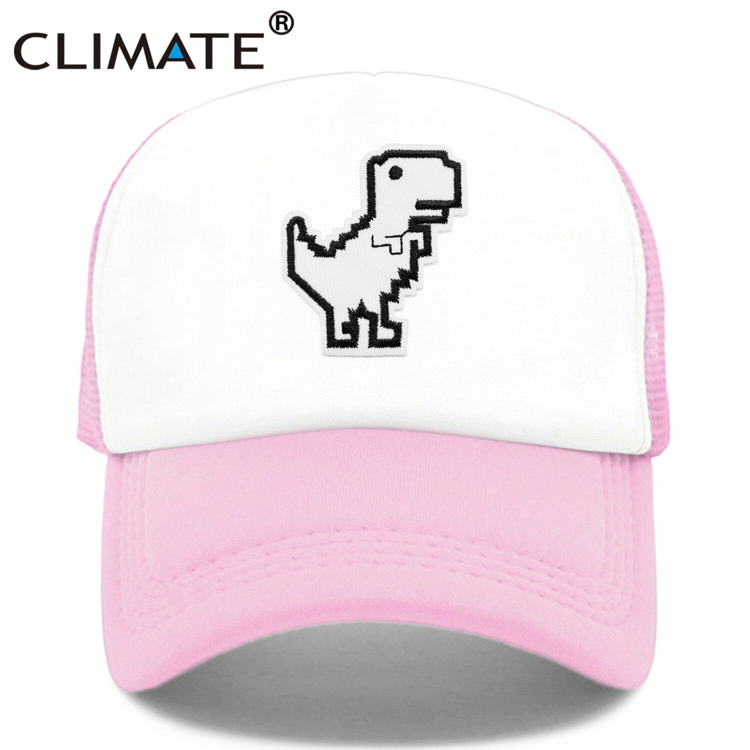 CLIMATE Internet Is Broken Cap Funny Dinosaur Computer Geek Trucker Cap Programmer Dinosaur Cool Cap Black Mesh Cool Cap