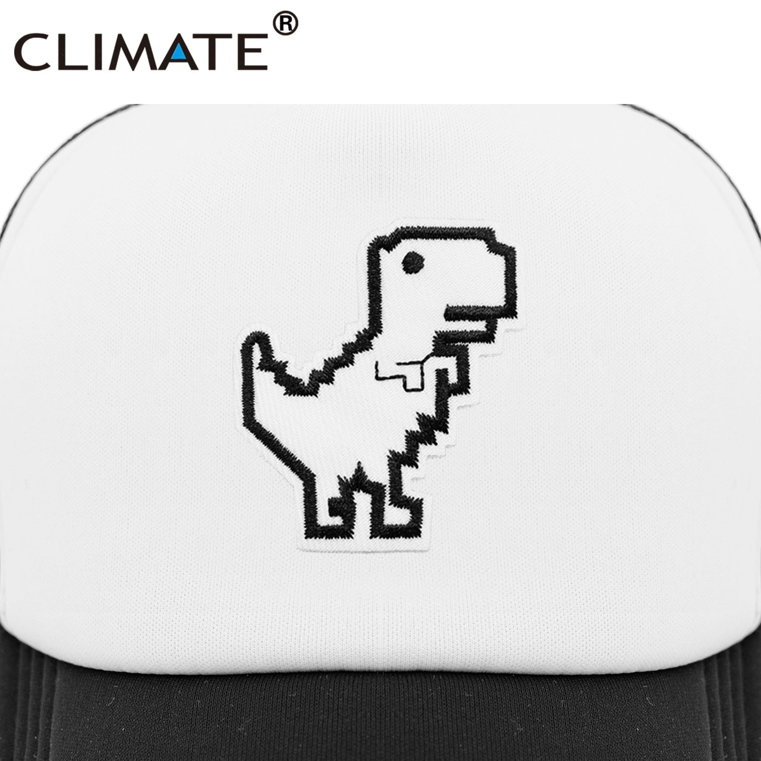 CLIMATE Internet Is Broken Cap Funny Dinosaur Computer Geek Trucker Cap Programmer Dinosaur Cool Cap Black Mesh Cool Cap