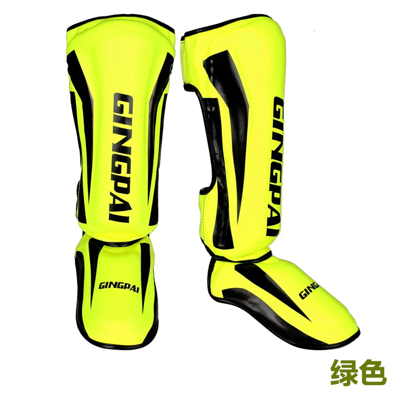 Youth/Adult MMA Boxing Leggings Calf Muay Thai Sanda Instep Training Game Ankle Protective Gear men women Mma Foot Shin guard