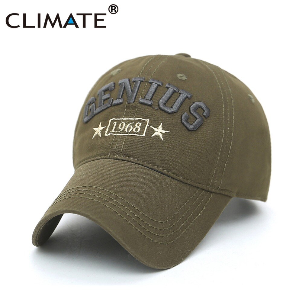 CLIMATE New Fashion Cool Men Army Quality Baseball Caps Men Women Genius Autumn