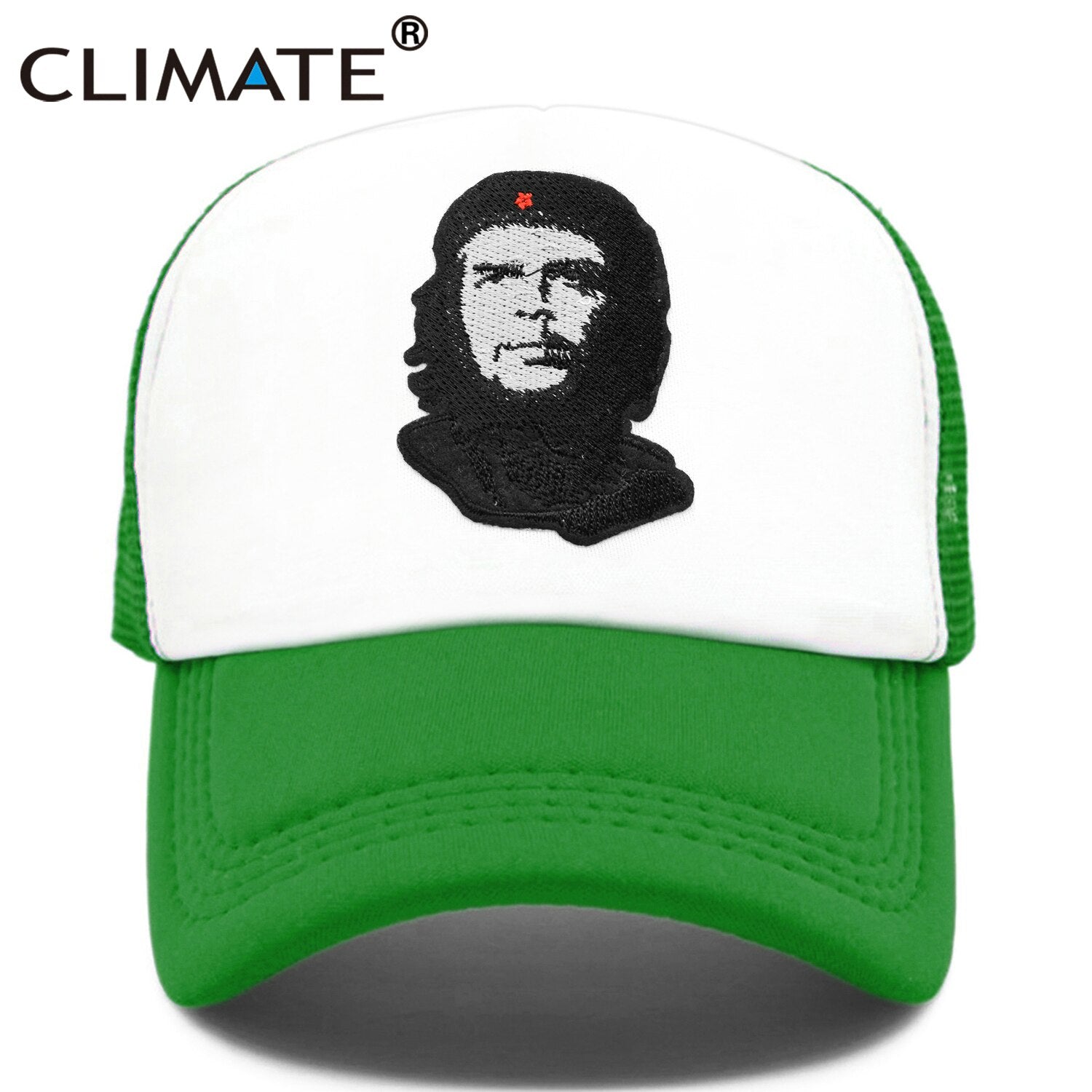 CLIMATE Che Guevara Cap Cuba Hero Che Trucker Cap Che Ernesto Guevara Trucker Cap Hat Cap Summer Cool Mesh Trucker Cap