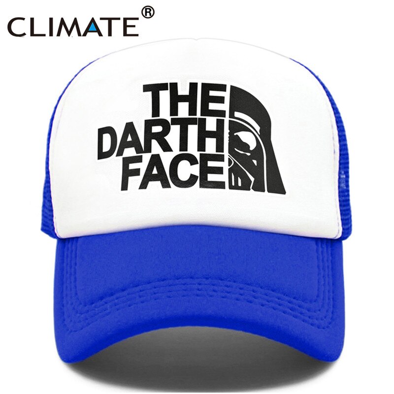 CLIMATE Darth Trucker Cap Star Cap Men Funny Face Hat Baseball Cap Cool Summer Mesh Net Cap Hat for Men