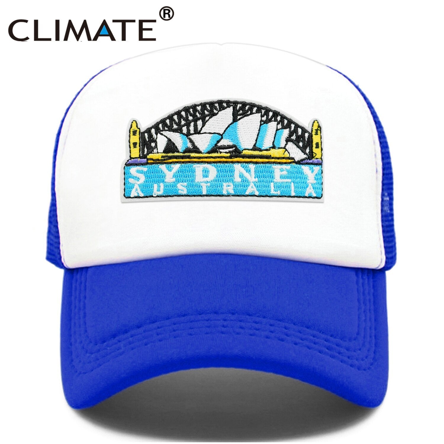 CLIMATE Sydney Australia Trucker Cap City Sydney Australian Trip Tours Cap Hat Cool Vacation Trucker Caps Mesh Cap Hat