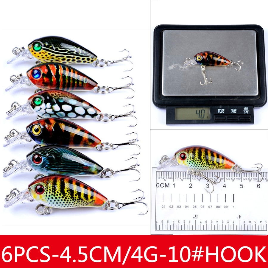 Minnow Crankbaits Tackle Fishing Lure Kit Baubles Hard Bait Artificial Spoonbait Set Of Wobblers For Pike Trolling Carp Mixed