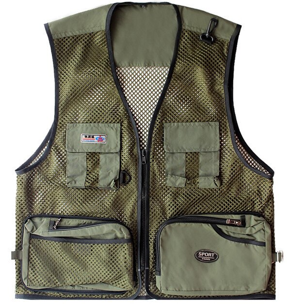 L-4XL Ultralight Casual Mesh Vest Multi Pockets Waistcoats for Men Women Outdoor Hiking Photography Jackets Sports Camping Vest