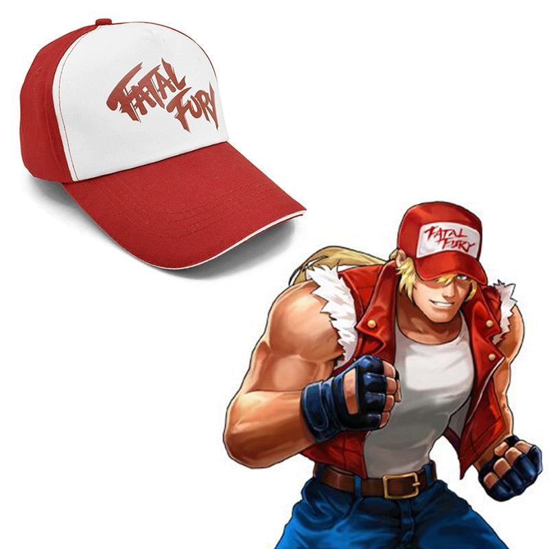 CLIMATE Terry Bogard Cap Hat Trucker Cap Cosplay Coser Cotton Cap Hat Caps for Men Cosplay