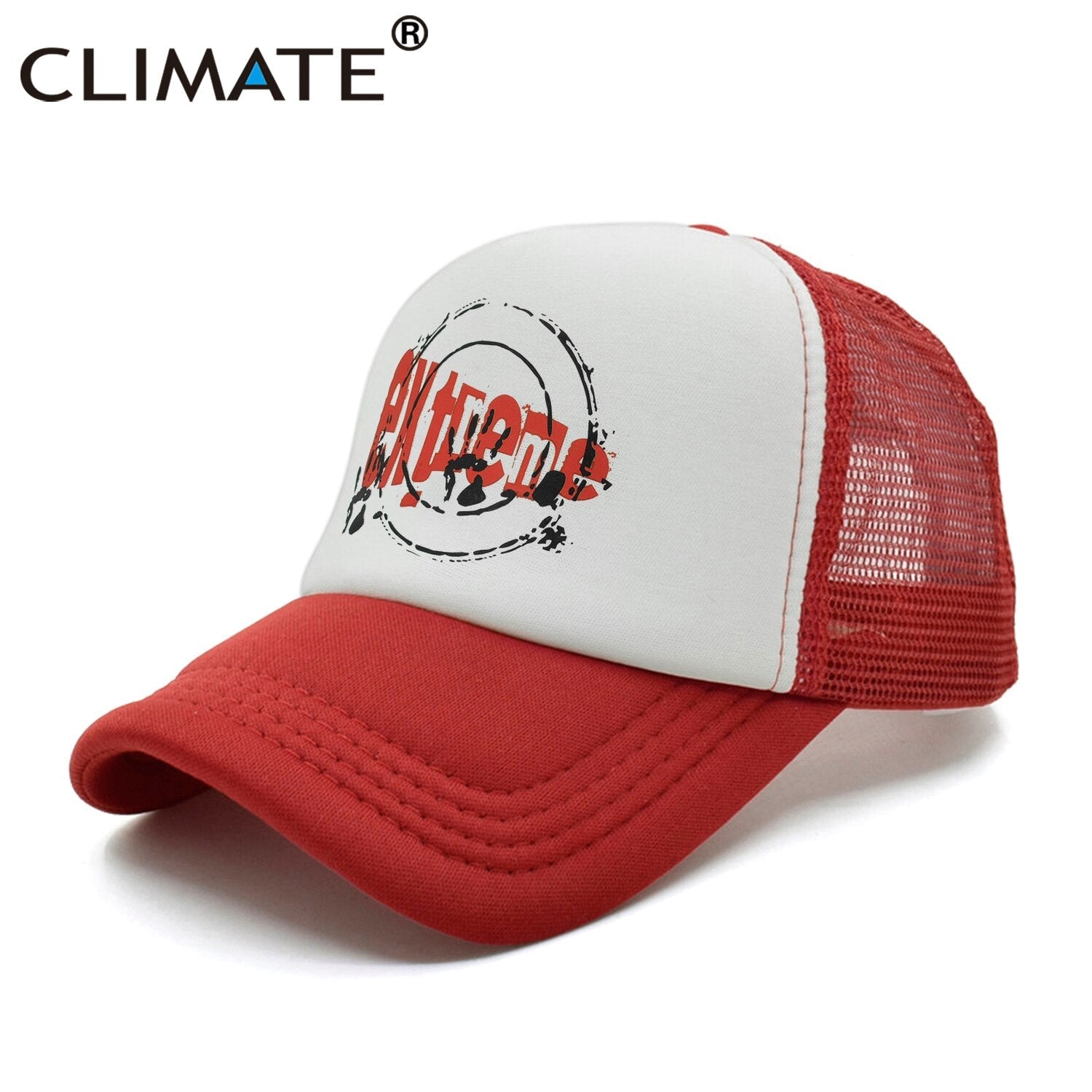 CLIMATE Extreme Trucker Cap Men Extremes Extreme Sport Sports Cap Youth Summer Cool Mesh Cap Hip Hop Cap Dad Hats