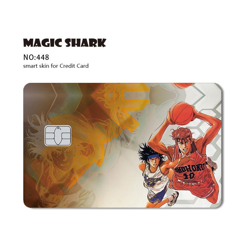 Magic Shark Painting Anime Cartoon Cute Pig Flower Game Chocolate Matte Case Sticker Film Skin for Large Small Chip Credit Card