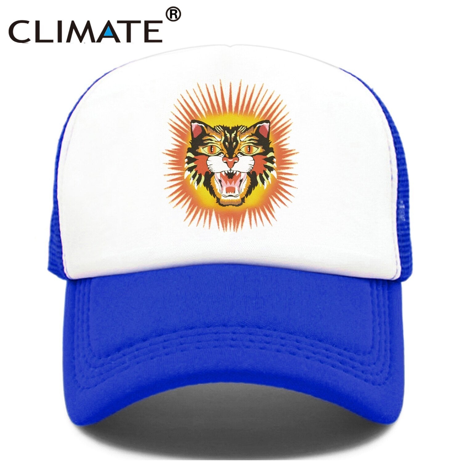 CLIMATE Cougar Tiger Leopard Trucker Cap Wildlife Cool Lion Cap Men Man Hip Hop