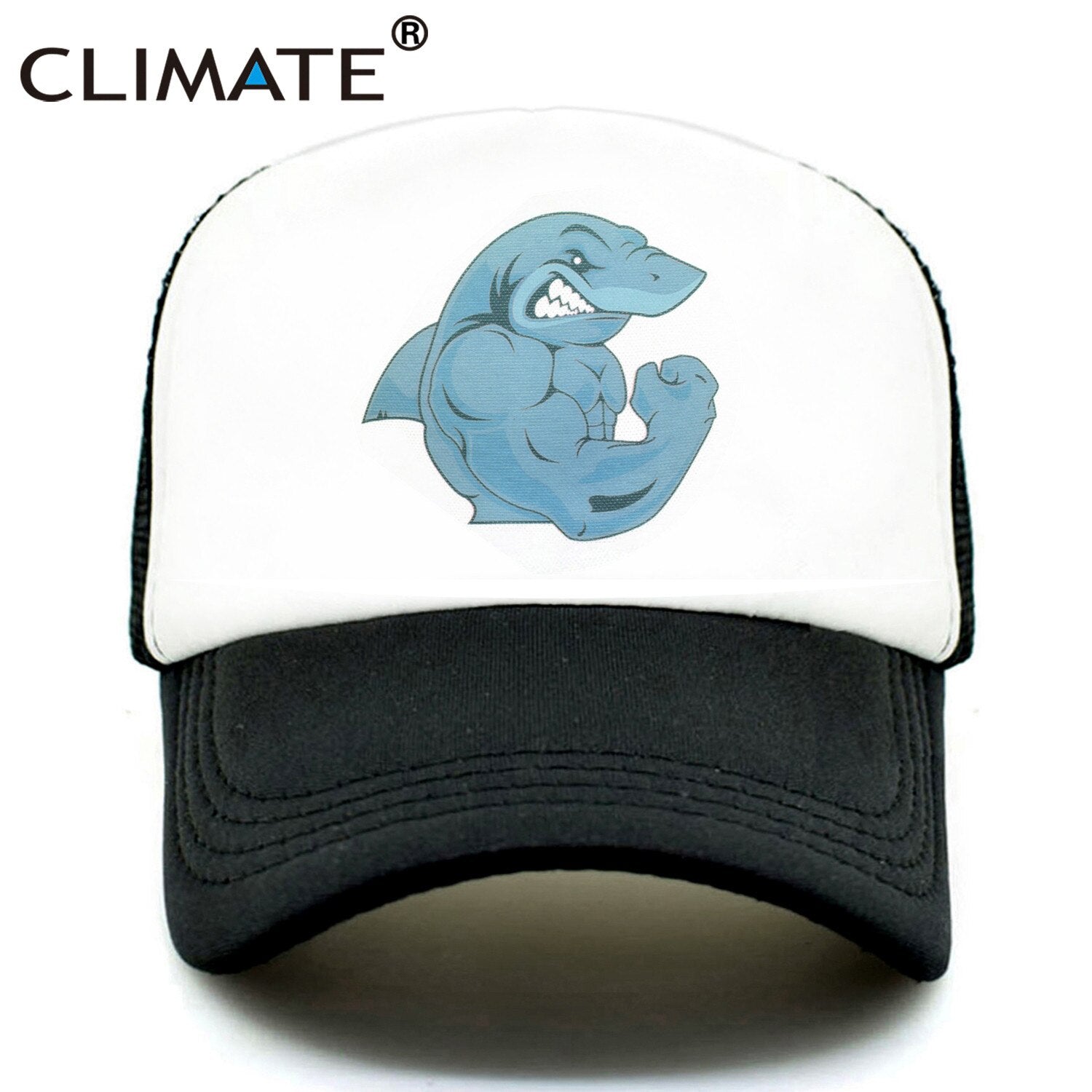 CLIMATE Fitness Robust Muscle Crocodile Cap Cool Men GYM Fitness Animal Cap Sport GYM  Fans Mesh Trucker Cap Body Building Cap