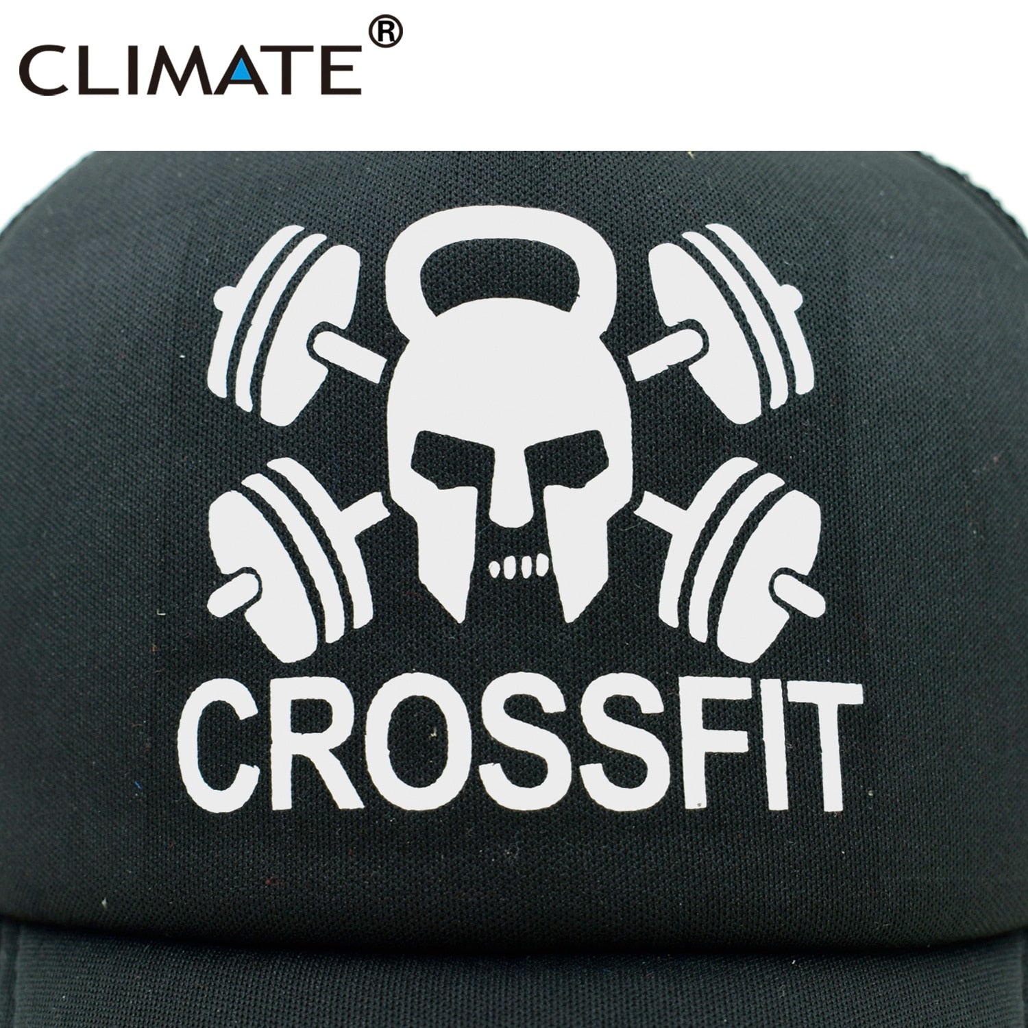 CLIMATE GYM Cross Cap Man Spartacus Sparta Trucker Cap Kettle-bell Fitness Cap Hercules Body Building Muscle Caps Hat