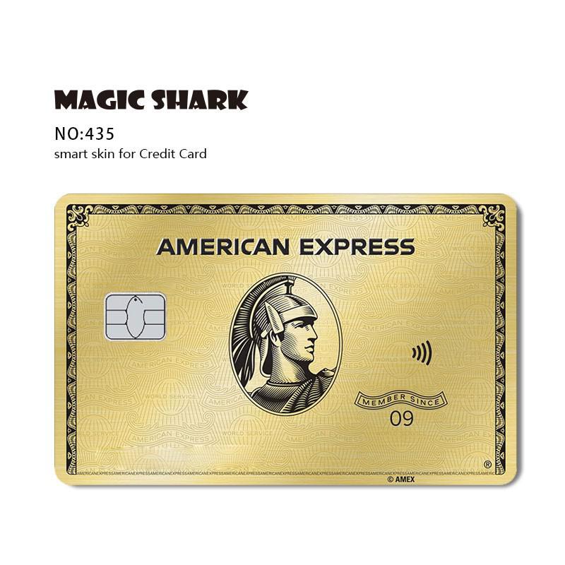 Magic Shark Game Card Anime Stylish Funny Matte 3M PVC Sticker Film Skin for Credit Card Large Small Chip