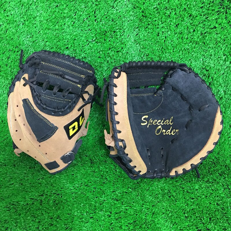 For Sale fast delivery DL glove new design durable soft feel cowhide leather 32'' catcher's mitt