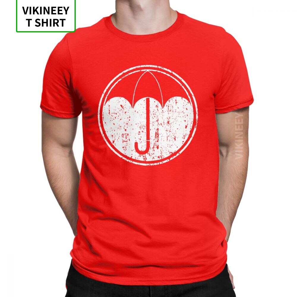 Umbrella Academy Symbol T-Shirts for Men Cha Diego Vanya Comic Vintage Cotton Tee Shirt Short Sleeve T Shirt Gift Idea Tops