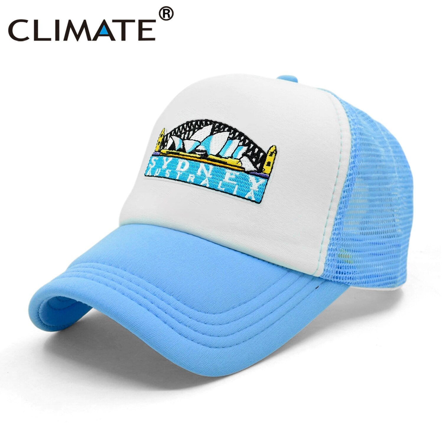 CLIMATE Sydney Australia Trucker Cap City Sydney Australian Trip Tours Cap Hat Cool Vacation Trucker Caps Mesh Cap Hat