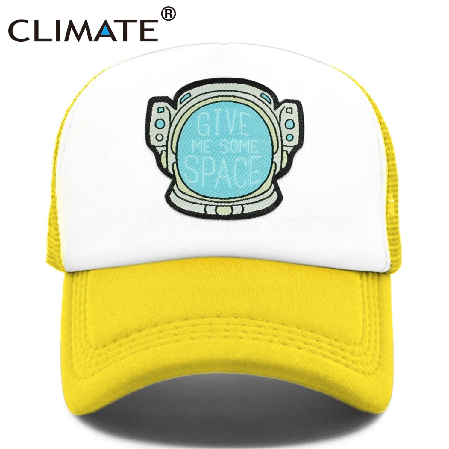 CLIMATE Give Me Some Space Cap Hat Spaceman Funny Outer Space Mesh Trucker Cap Spaceman Space Cool Summer Caps Hat for Men Women