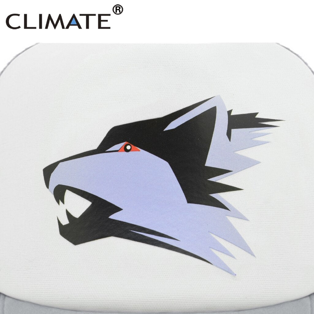 CLIMATE Wolf Trucker Cap Grey Wolves Hat Cap Men Cool Werewolf Lone Wolf Baseball Cap Hip Hop Mesh Trucker Cap Hat