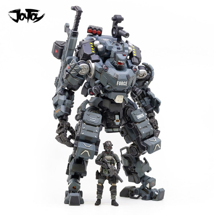 JOYTOY 23cm 1/25 Scale Collectible White/Gray/Camouflage 6 Color STEEL BONE ARMOR with Figure Doll Collection Toy