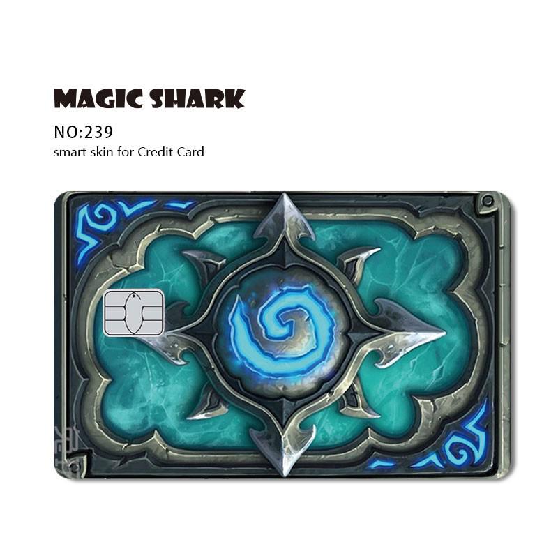 Magic Shark Hot Sale Attacking Giant Snake Dag Demon Slayer Cartoon Matte Credit Card Debit Card Sticker Film Skin Case Tape