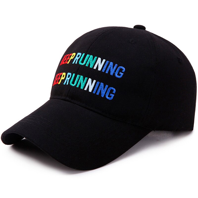 CLIMATE Running Run Keep Run Sport Cap Hat In Summer Cotton Black Sun Visor Sun