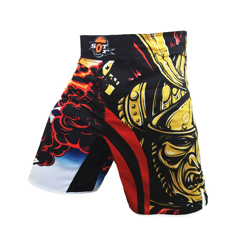 MMA Shorts Mens Boxing kickboxing shorts Fightwear MMA Kick Boxing Fight Trunks Top New Black Tiger Muay Thai boxing clothing