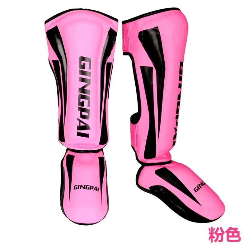 Youth/Adult MMA Boxing Leggings Calf Muay Thai Sanda Instep Training Game Ankle Protective Gear men women Mma Foot Shin guard