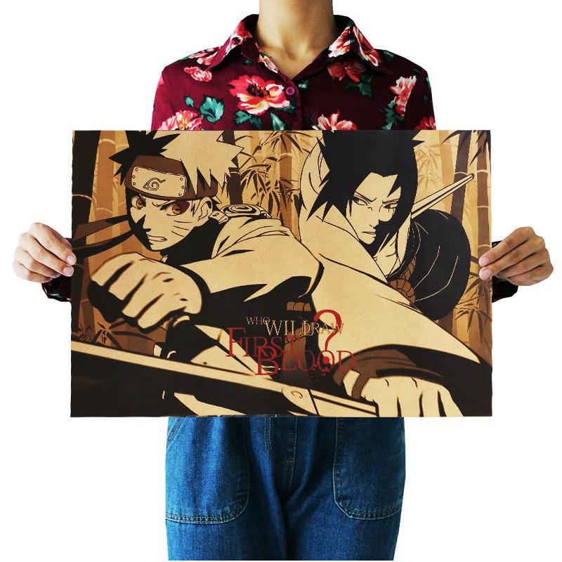 Anime Kraft Paper Poster Home Room Decoration Painting Core 50.5x35cm