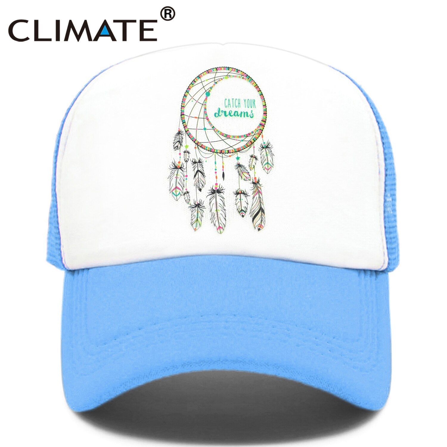 CLIMATE Catch Dream Catcher Cap Hat Dream Net DreamTrucker Cap Dreamcatcher Mesh Baseball Cap Hat for Men Women Youth