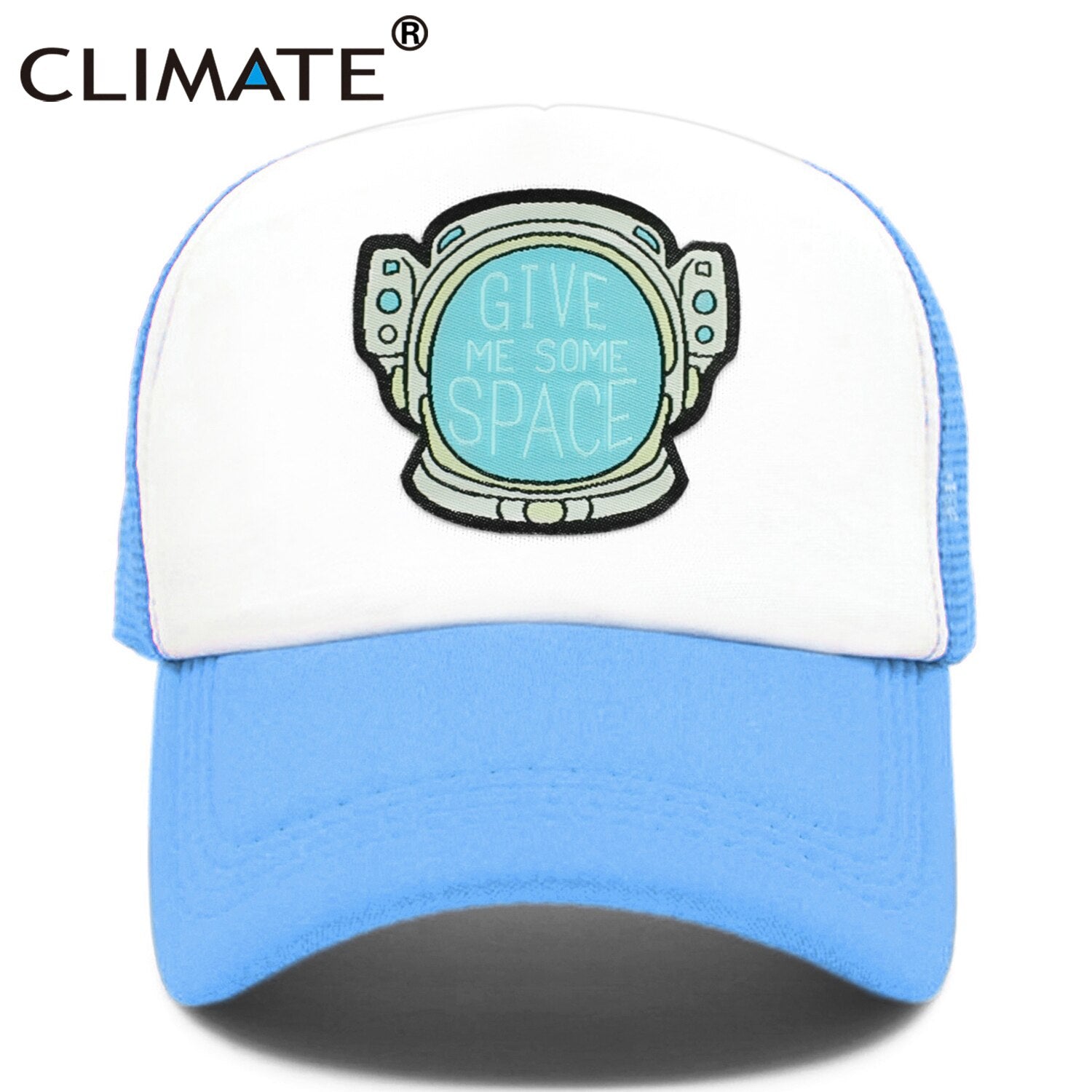 CLIMATE Give Me Some Space Cap Hat Spaceman Funny Outer Space Mesh Trucker Cap Spaceman Space Cool Summer Caps Hat for Men Women