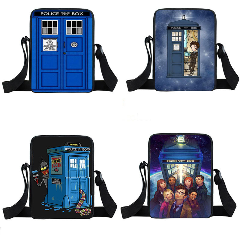 Telephone Booth  Messenger Bag Women Casual Tote Doctor Who Shoulder Bags for Travel Girls Cross Bag Schoolbags Gift