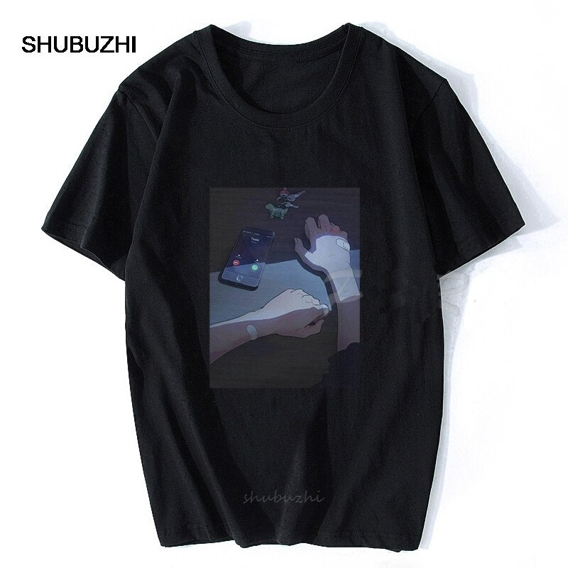 Sad Retro Anime Crying Eyes Vaporwave T-Shirt Summer Style Aesthetic Anime Japan Retro 90s Vaporwave Vintage T Shirt Streetwear