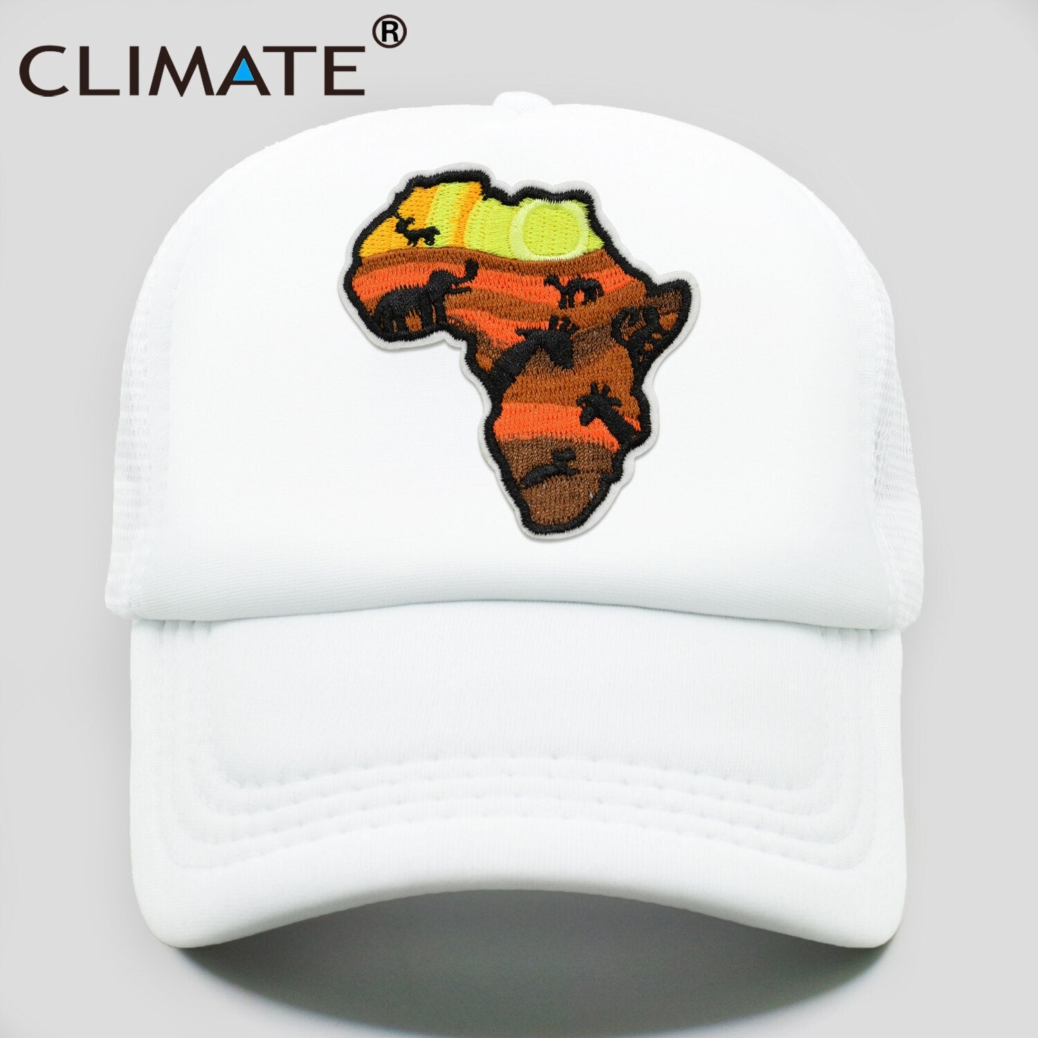 CLIMATE Africa African Trucker Cap Africatrek Africa Map Savanna Trip Tours Cap