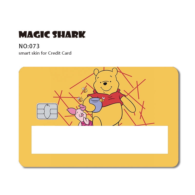 Magic Shark 2021 Fashion Matte Cute Cartoon PVC Window Credit Card Debit Card Sticker Film Skin Small Large Chip