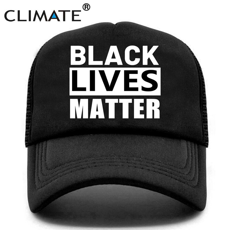 CLIMATE I Cant Breathe Cap Black Lives Matter Antiracism Cap Antiracist Mesh Trucker Cap Hat