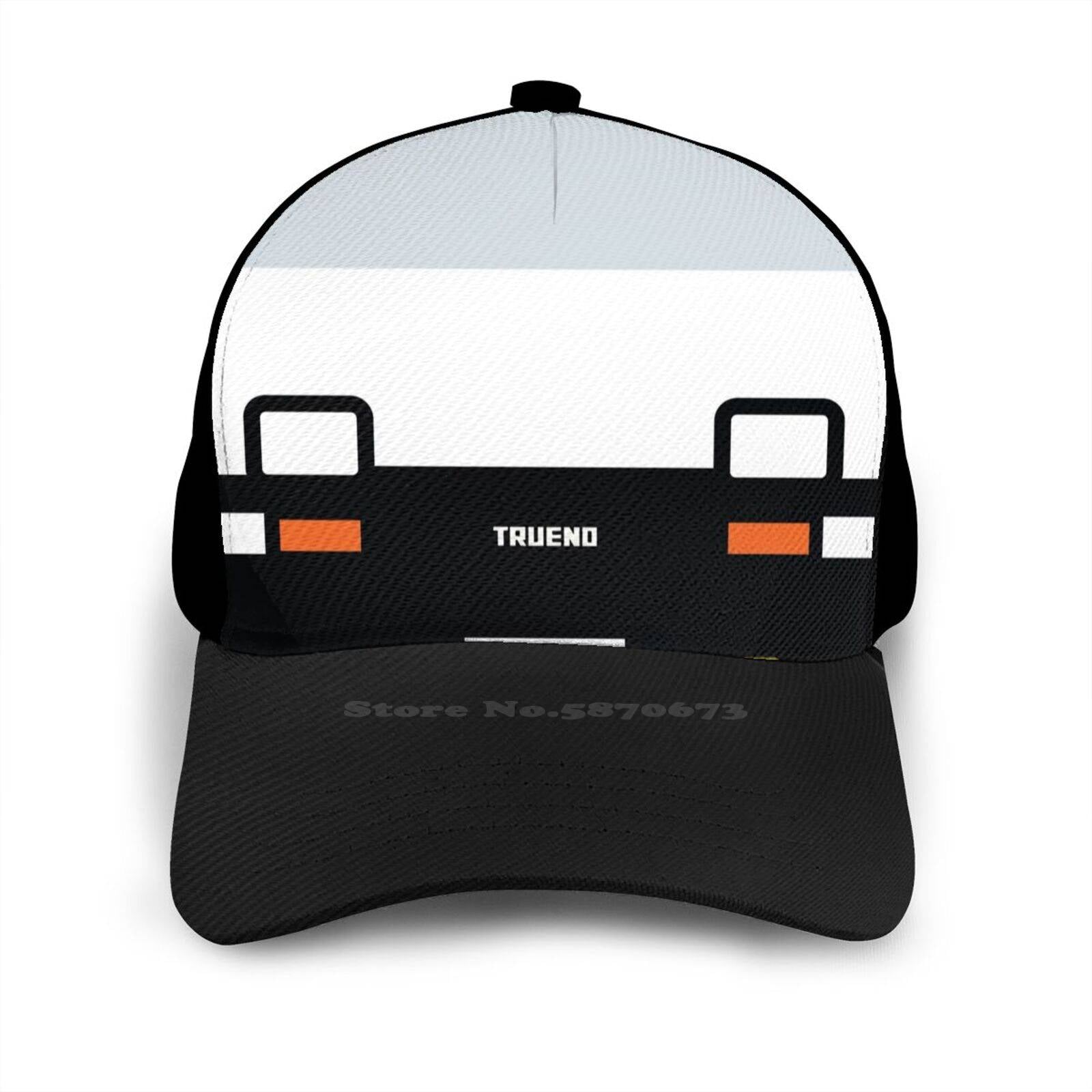 Toyota Trueno Ae86 Minimal Front Black Gray Navy Army Fashion Cap Hat Toyota Initial D Anime Trueno Toyota Trueno Ae86 Car Cars