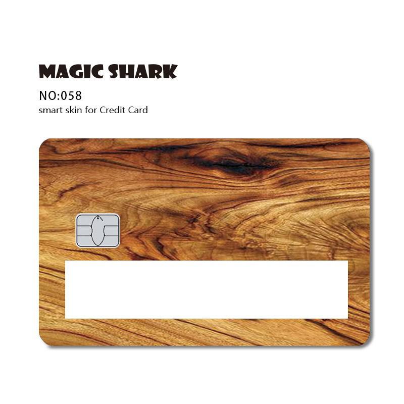 Magic Shark Poker Hunter Dog Out of Stock Car Snake Broke Black Card Window Sticker Film SKin Cover for Debit Credit Card