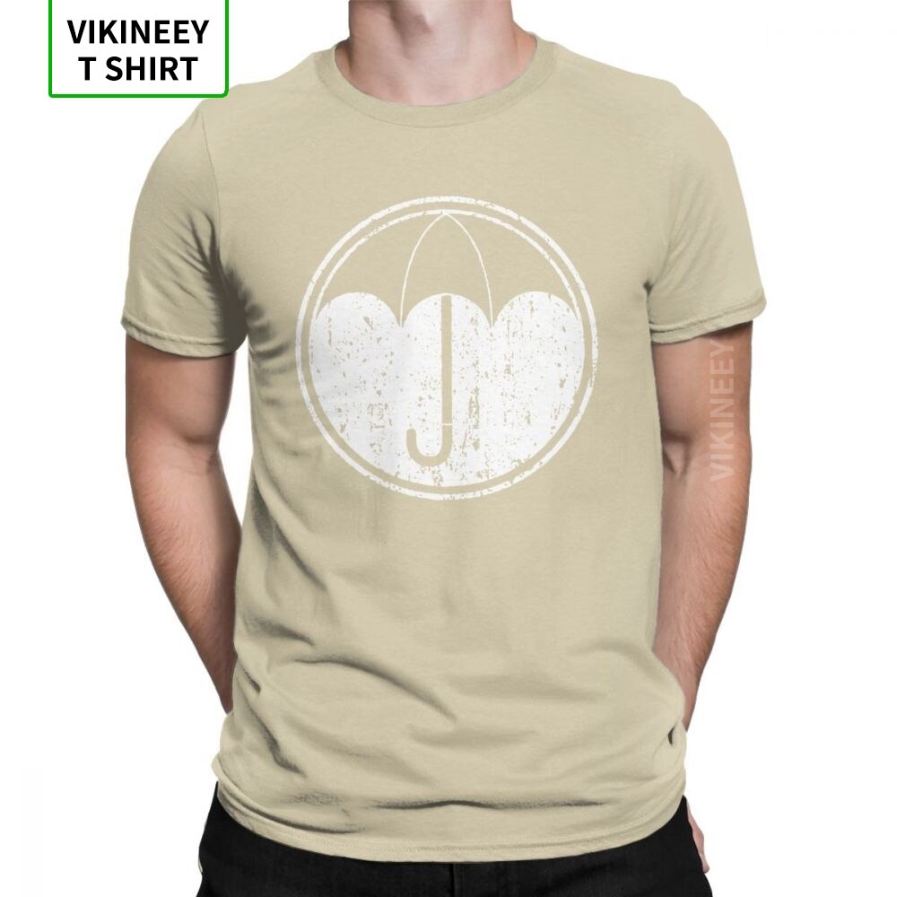 Umbrella Academy Symbol T-Shirts for Men Cha Diego Vanya Comic Vintage Cotton Tee Shirt Short Sleeve T Shirt Gift Idea Tops