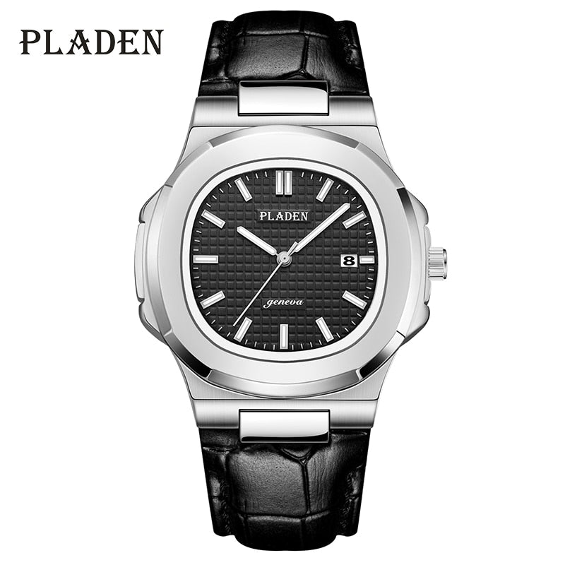 PLADEN Men's Watches Luxury Brand High Quality Steel Strap Clock For Male Fashion Waterproof Designer Diver Watch For Men 2022