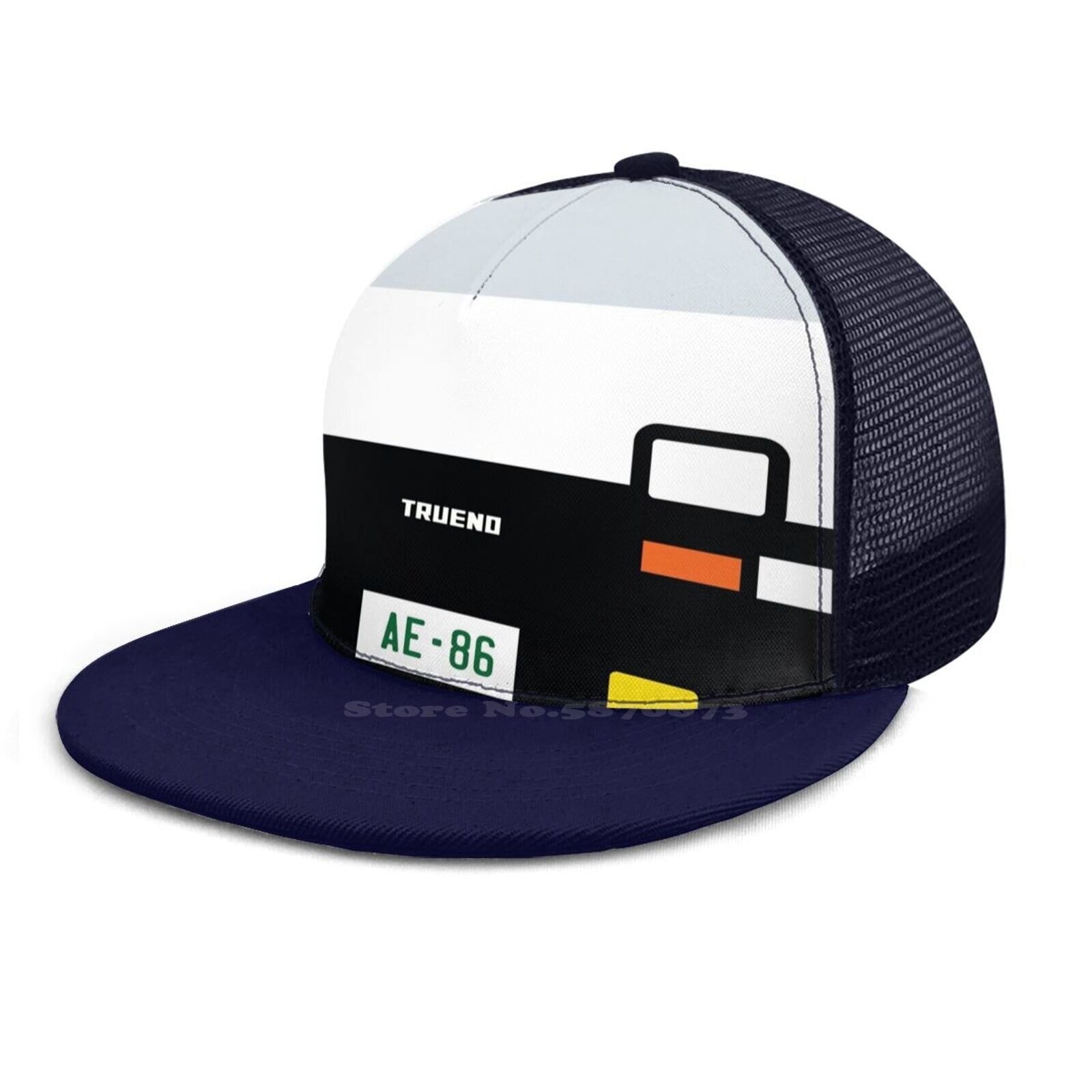 Toyota Trueno Ae86 Minimal Front Black Gray Navy Army Fashion Cap Hat Toyota Initial D Anime Trueno Toyota Trueno Ae86 Car Cars