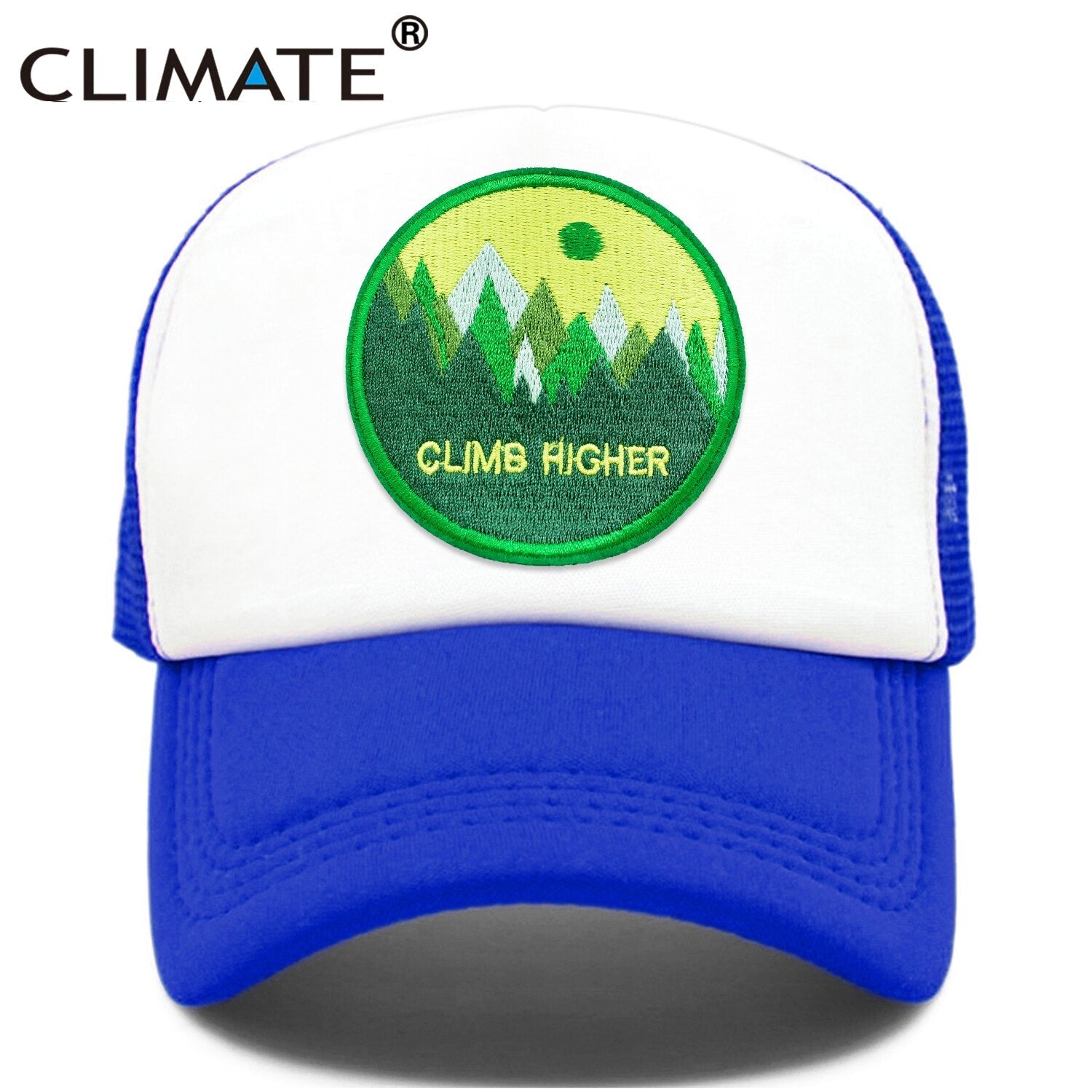 CLIMATE CLIMB HIGH Cap Climber Outdoor Sport Trucker Cap Green Outdoors Forest Hat Cap Cool Summer Mesh Cap for Men Women