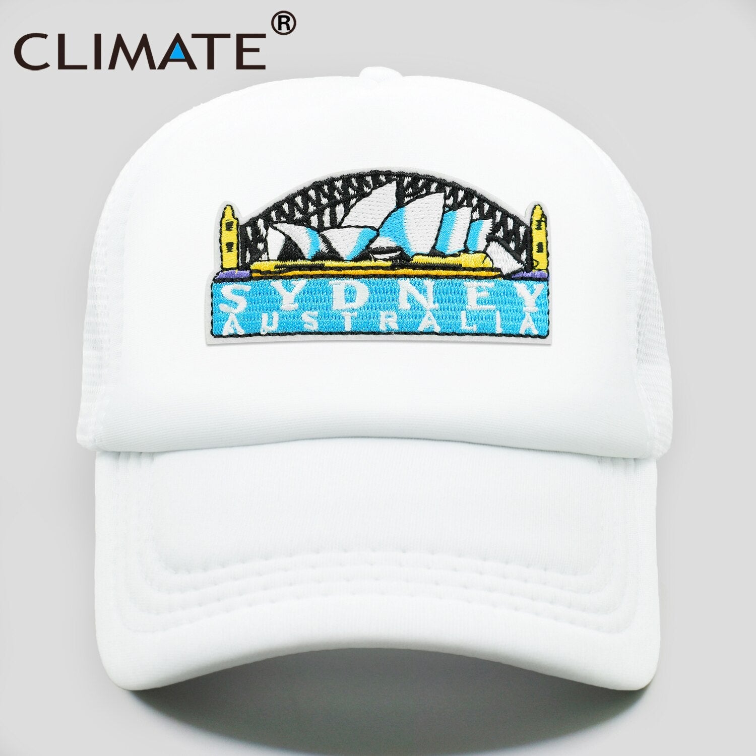 CLIMATE Sydney Australia Trucker Cap City Sydney Australian Trip Tours Cap Hat Cool Vacation Trucker Caps Mesh Cap Hat