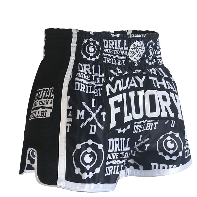 FLUORY Muay Thai Shorts Free Combat  Mixed Martial Arts Boxing Training Match  Pants