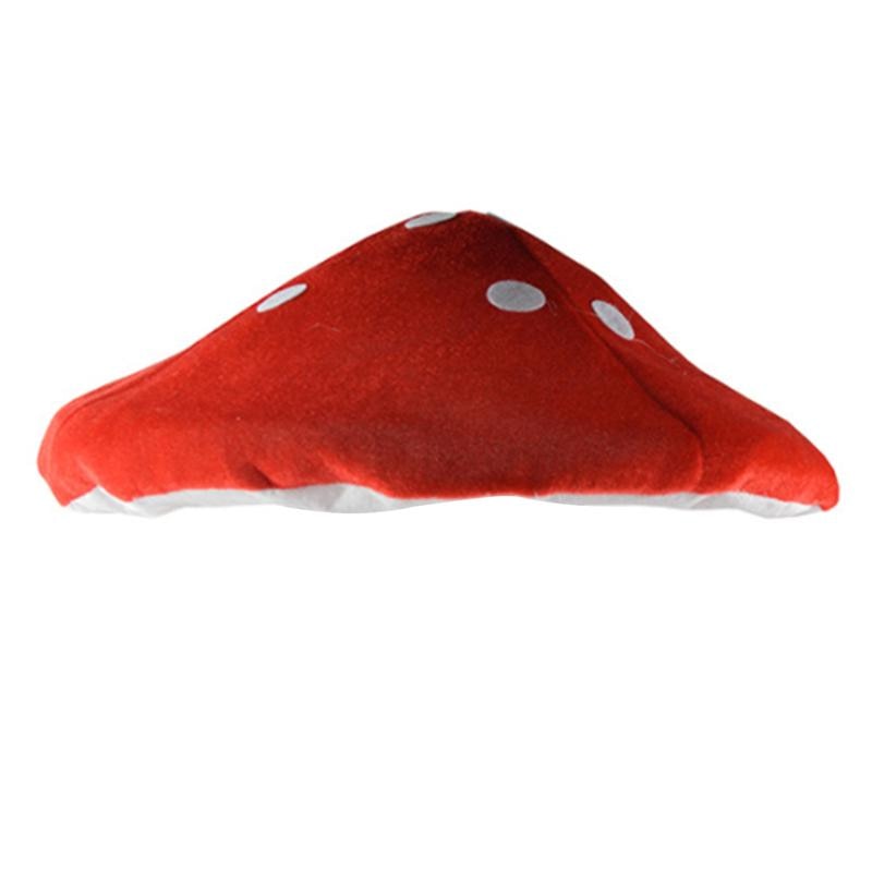 Red Mushroom Hat Toad Hat Mushroom Costume Party Funny Decoration Hat For Kids Funny Hats For Children Shooting (White And Red)