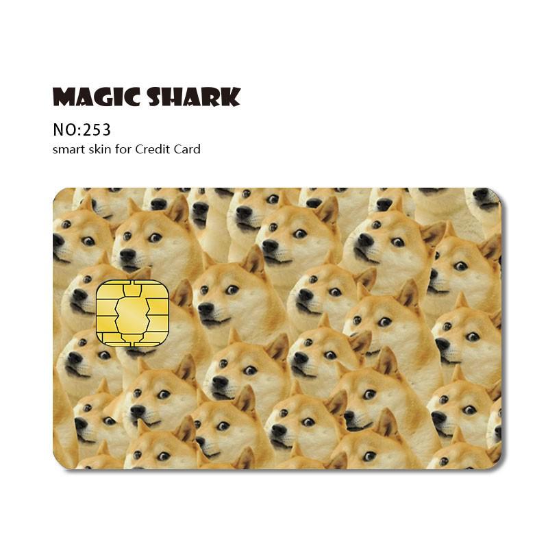 Magic Shark Hot Sale Attacking Giant Snake Dag Demon Slayer Cartoon Matte Credit Card Debit Card Sticker Film Skin Case Tape