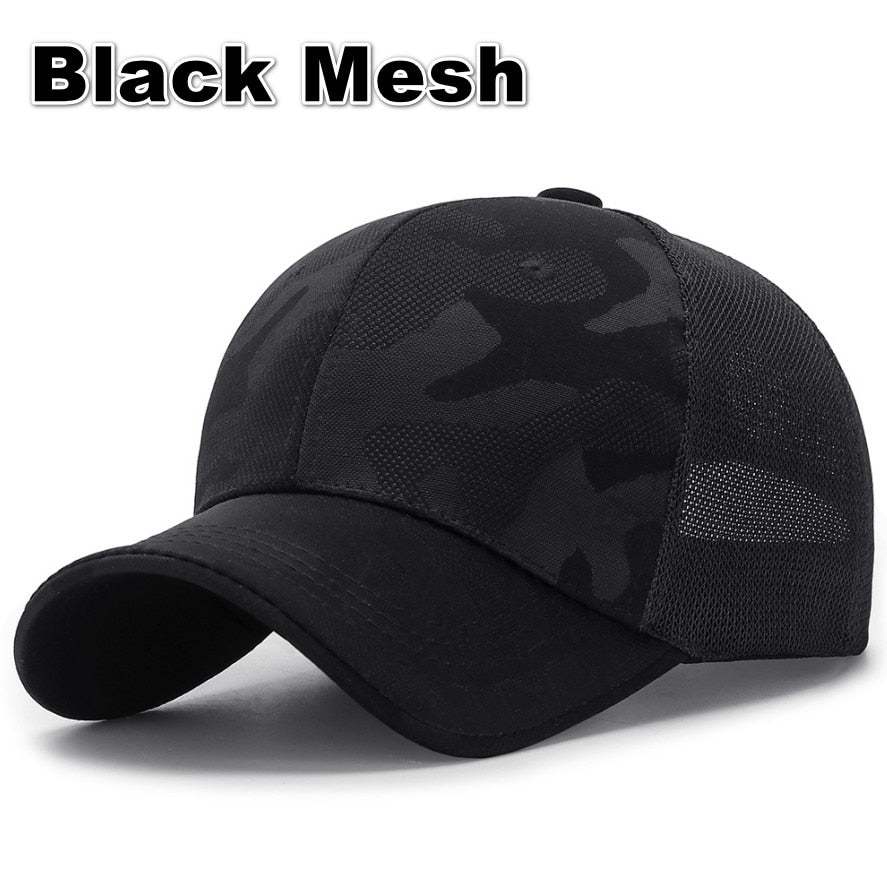 CLIMATE Men's Baseball Cap Caps Camouflage for Men Camouflage Camo Cap Outdoor Cool Army Military Hunting Hunt Sport Cap for Man