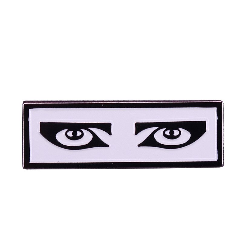 Scary Cartoon Eye Brooch Peeper Badge Gothic Punk Art Pin