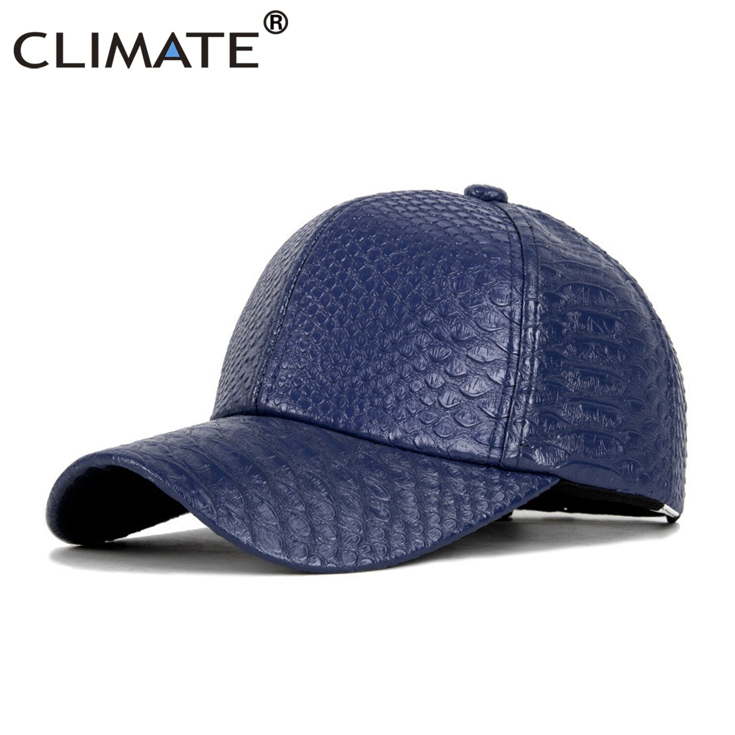 CLIMATE Crocodile Snak Skin Cap Street Dancer Hip Hop Cap Skin Rapper Solid Cap