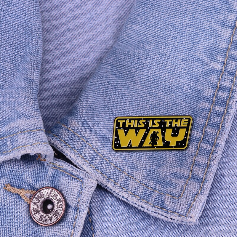 THIS IS THE WAY Mandalorian brooch is exactly this badge Sci-Fi movie pin