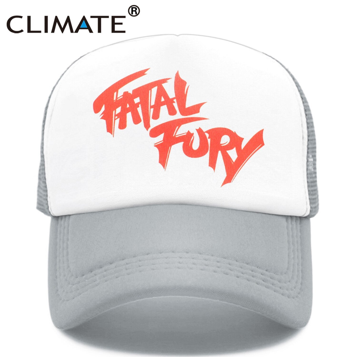 CLIMATE Terry Bogard Coser Cap FATAL Hat Trucker Cap Cosplay Coser Cap Hat  Summer Mesh Caps for Men Cosplay